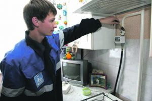 Установка газового счетчика